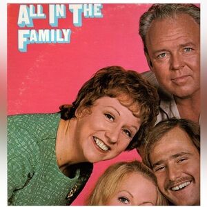 😎 1971 Vintage "All in the Family" Archie Bunker, Edith & Meathead vinyl album